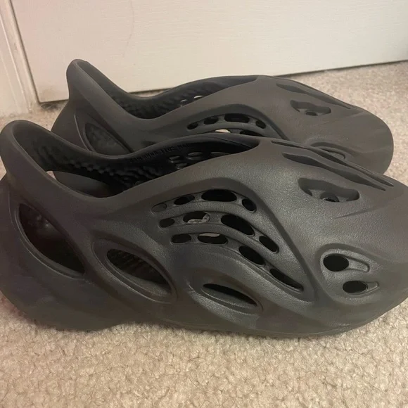 Adidas Black Slip-On Foam Footwear